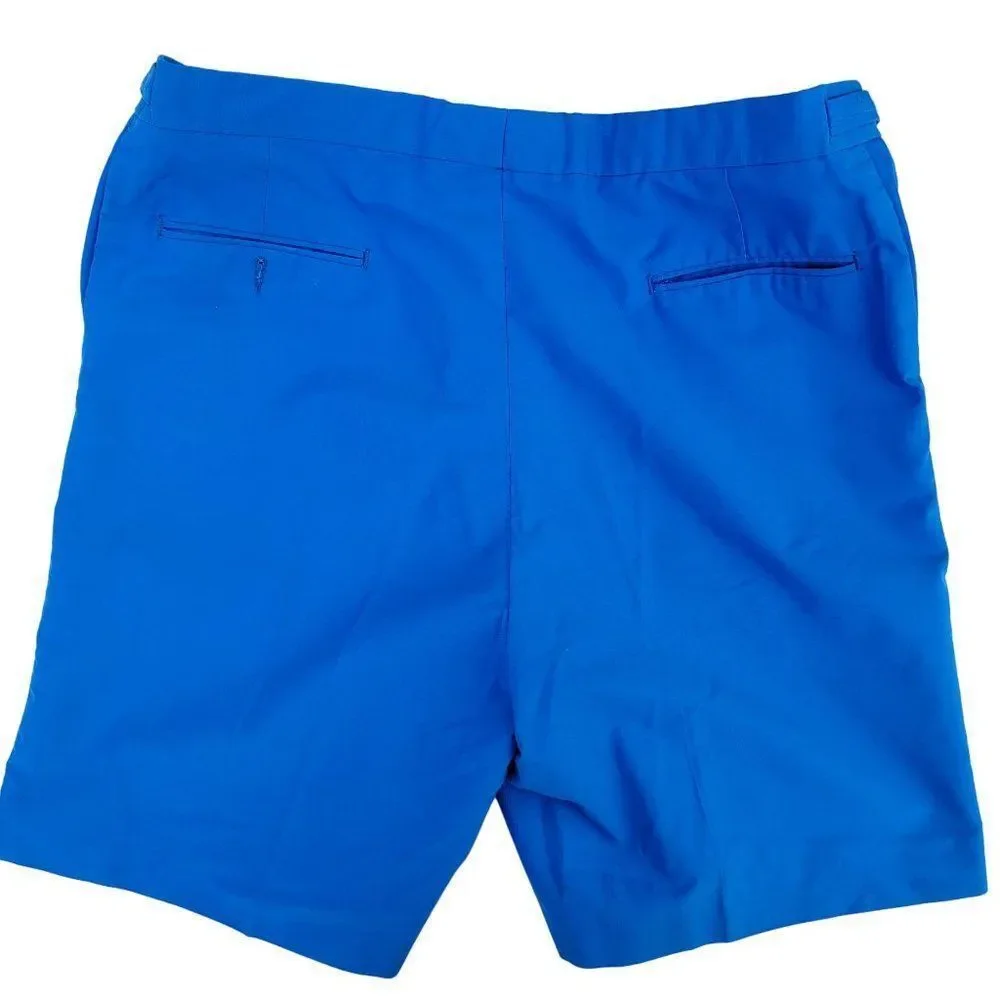 Divots Golf Shorts‎ Men 40 Blue Adjustable Waistband Blue 9 inch